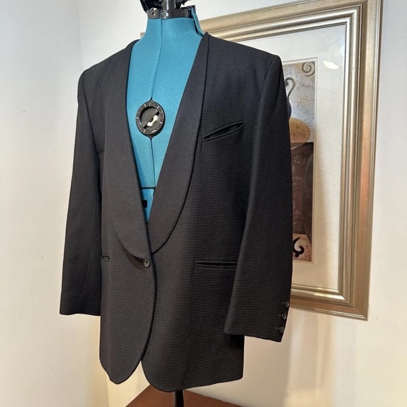 Stephen Marks London Women’s Black 100% Wool Lined Pockets Blazer Jacket Size 10 - Picture 3 of 9